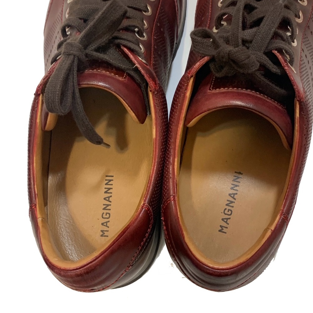10.5 / Magnanni leather sneakers - Picture 4 of 6